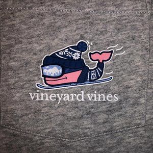 Vineyard Vines Long Sleeve Downhill Whale Tee